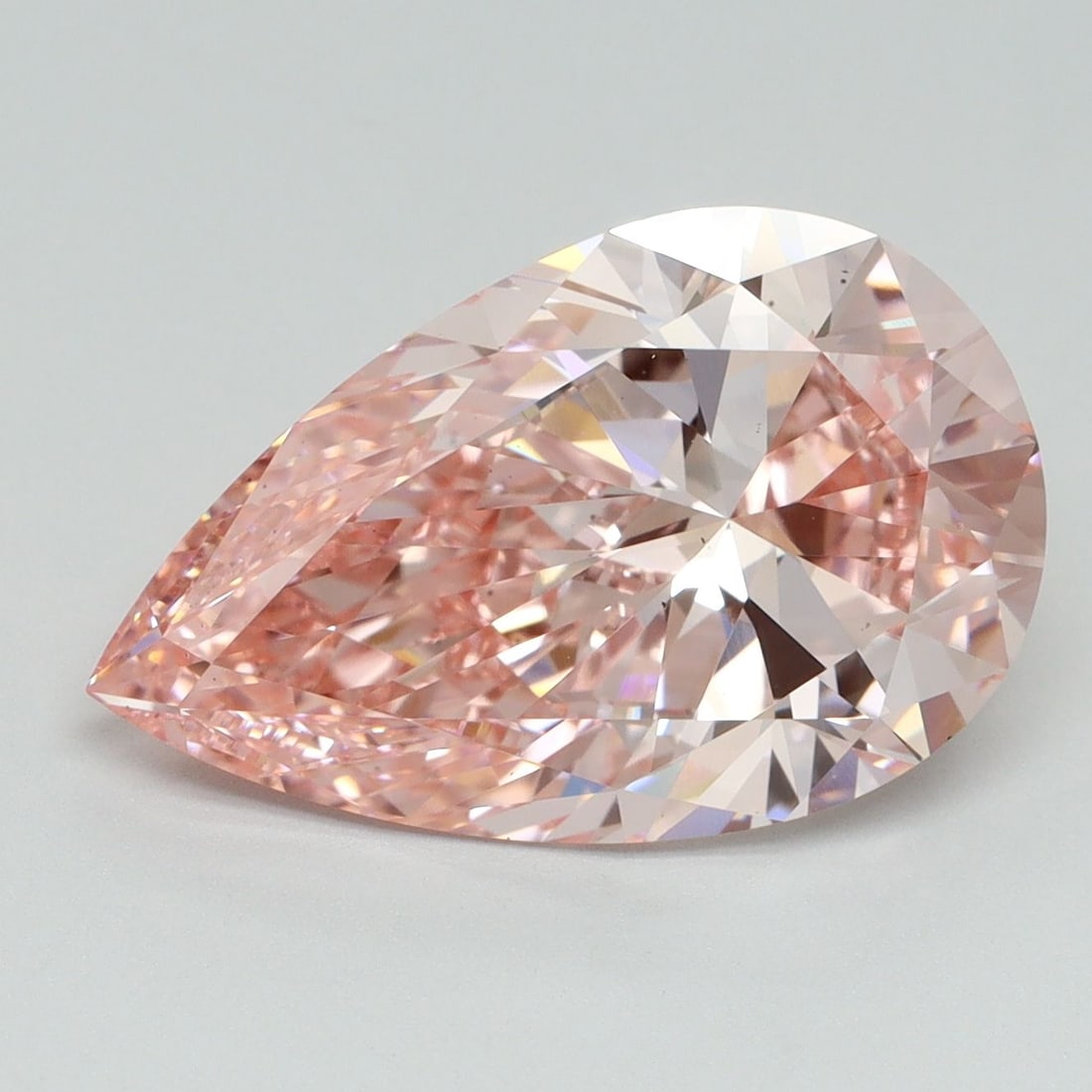 Loose Diamond - PEAR 5.66ct Fancy Intense Pink VS1: Loose Diamond - PEAR 5.66ct Fancy Intense Pink VS1 Source: This is a real non-mined Diamond that has been grown in a lab Shape: PEAR Carats: 5.66 Color: Fancy Intense Pink Certification: IGI Video: