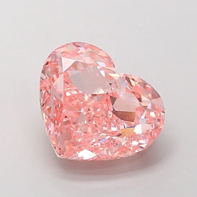 Loose Diamond - HEART 3.01ct Fancy Vivid Pink VS2: Loose Diamond - HEART 3.01ct Fancy Vivid Pink VS2 Source: This is a real non-mined Diamond that has been grown in a lab Shape: HEART Carats: 3.01 Color: Fancy Vivid Pink Certification: IGI Video: