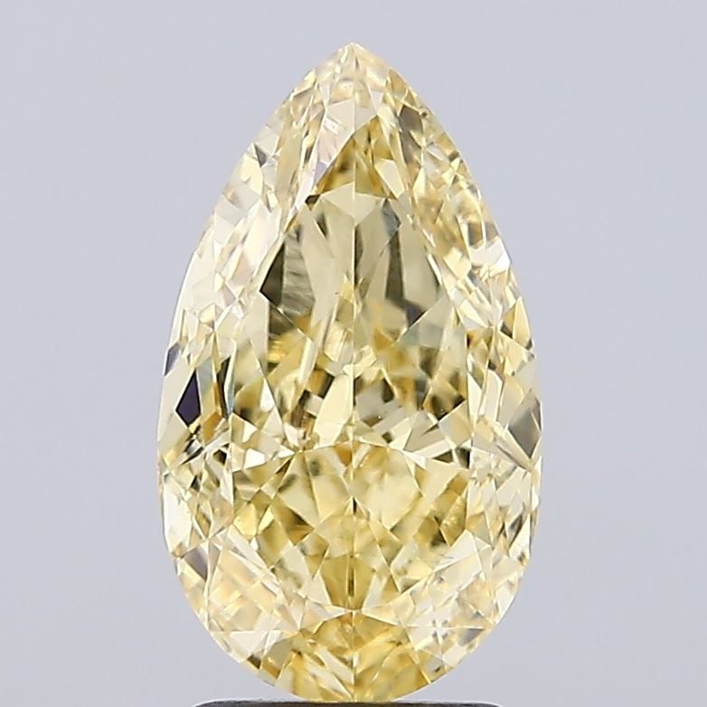 Loose Diamond - PEAR 3.0ct Fancy Yellow VS1: Loose Diamond - PEAR 3.0ct Fancy Yellow VS1 Source: This is a real non-mined Diamond that has been grown in a lab Shape: PEAR Carats: 3.0 Color: Fancy Yellow Certification: IGI Video: Video Link The