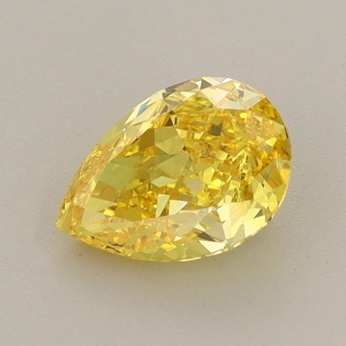 Loose Diamond - PEAR 0.78ct Fancy Vivid Yellow VVS2: Loose Diamond - PEAR 0.78ct Fancy Vivid Yellow VVS2 Source: This is a real non-mined Diamond that has been grown in a lab Shape: PEAR Carats: 0.78 Color: Fancy Vivid Yellow Certification: IGI Video: