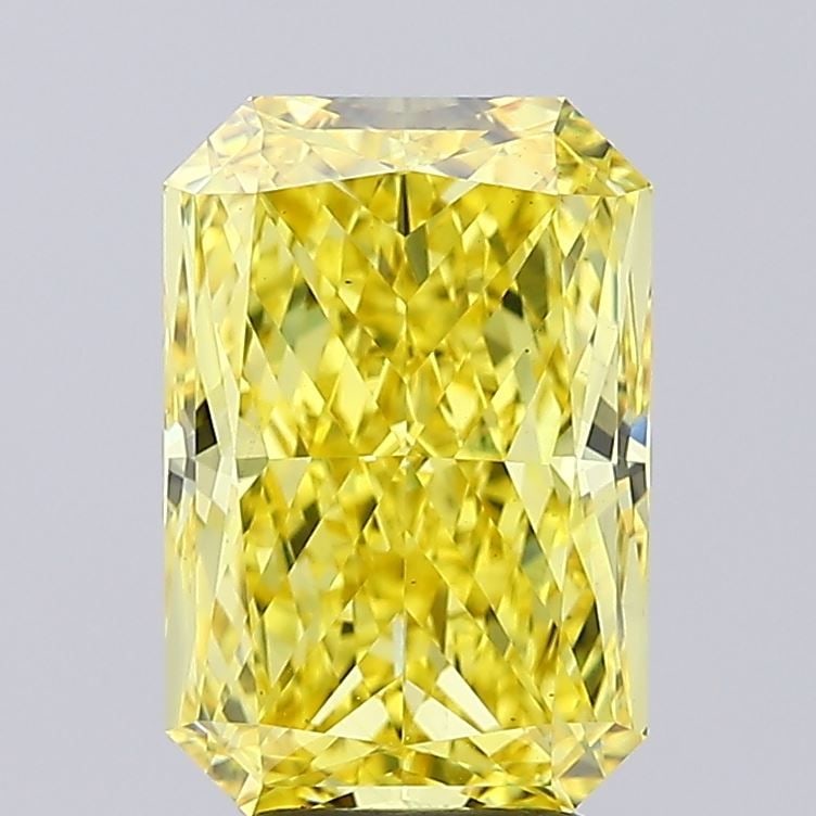 Loose Diamond - RADIANT 4.54ct Fancy Vivid Yellow VS1: Loose Diamond - RADIANT 4.54ct Fancy Vivid Yellow VS1 Source: This is a real non-mined Diamond that has been grown in a lab Shape: RADIANT Carats: 4.54 Color: Fancy Vivid Yellow Certification: IGI Vid