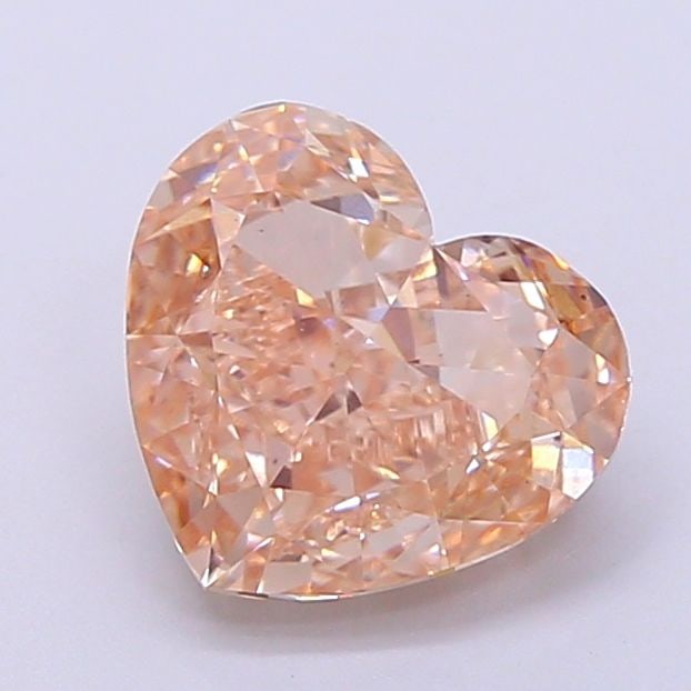 Loose Diamond - HEART 2.33ct Fancy Light Brown VS1: Loose Diamond - HEART 2.33ct Fancy Light Brown VS1 Source: This is a real non-mined Diamond that has been grown in a lab Shape: HEART Carats: 2.33 Color: Fancy Light Brown Certification: IGI Video: