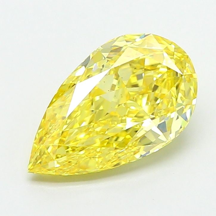 Loose Diamond - PEAR 2.21ct Fancy Vivid Yellow VS2: Loose Diamond - PEAR 2.21ct Fancy Vivid Yellow VS2 Source: This is a real non-mined Diamond that has been grown in a lab Shape: PEAR Carats: 2.21 Color: Fancy Vivid Yellow Certification: IGI Video: