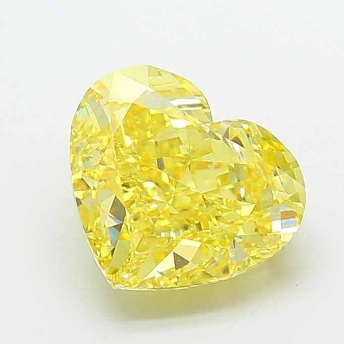 Loose Diamond - HEART 3.47ct Fancy Intense Yellow VVS2: Loose Diamond - HEART 3.47ct Fancy Intense Yellow VVS2 Source: This is a real non-mined Diamond that has been grown in a lab Shape: HEART Carats: 3.47 Color: Fancy Intense Yellow Certification: IGI Vi