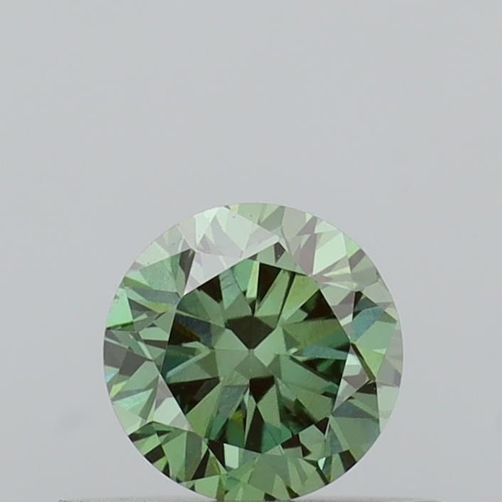 Loose Diamond - ROUND 0.34ct Fancy Vivid Green VS2: Loose Diamond - ROUND 0.34ct Fancy Vivid Green VS2 Source: This is a real non-mined Diamond that has been grown in a lab Shape: ROUND Carats: 0.34 Color: Fancy Vivid Green Certification: IGI Video: