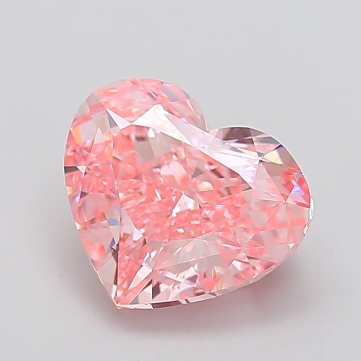 Loose Diamond - HEART 4.5ct Fancy Vivid Pink VVS2: Loose Diamond - HEART 4.5ct Fancy Vivid Pink VVS2 Source: This is a real non-mined Diamond that has been grown in a lab Shape: HEART Carats: 4.5 Color: Fancy Vivid Pink Certification: IGI Video: