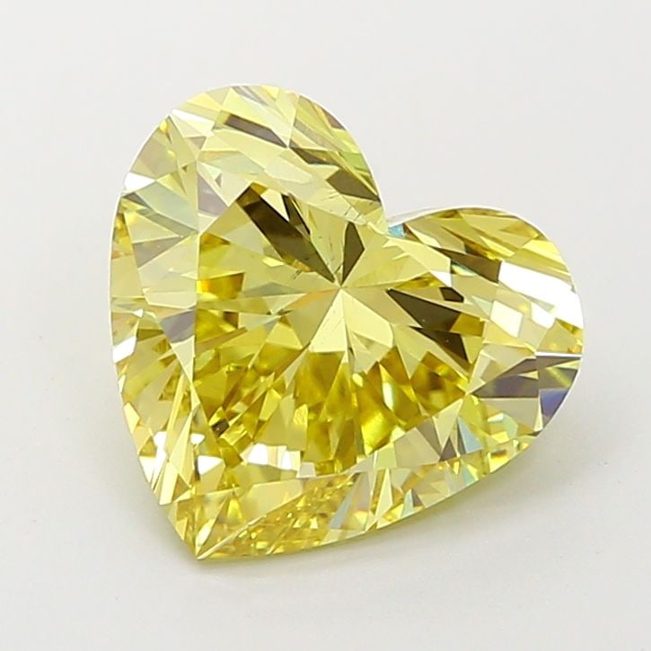 Loose Diamond - HEART 3.05ct Fancy Intense Yellow VS1: Loose Diamond - HEART 3.05ct Fancy Intense Yellow VS1 Source: This is a real non-mined Diamond that has been grown in a lab Shape: HEART Carats: 3.05 Color: Fancy Intense Yellow Certification: IGI Vid