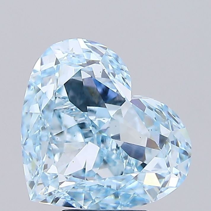 Loose Diamond - HEART 7.02ct Fancy Vivid Blue VS2: Loose Diamond - HEART 7.02ct Fancy Vivid Blue VS2 Source: This is a real non-mined Diamond that has been grown in a lab Shape: HEART Carats: 7.02 Color: Fancy Vivid Blue Certification: IGI Video:
