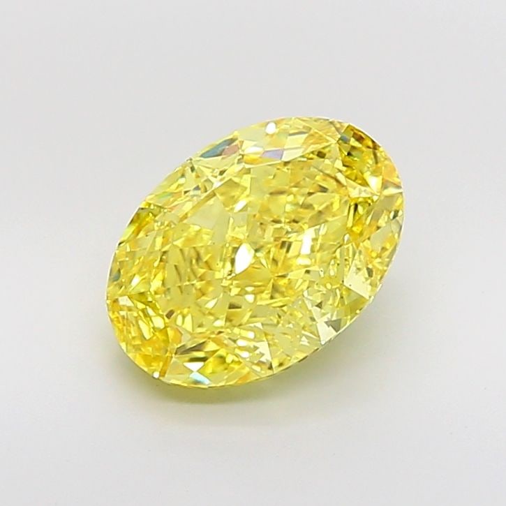 Loose Diamond - OVAL 6.01ct Fancy Vivid Yellow VS2: Loose Diamond - OVAL 6.01ct Fancy Vivid Yellow VS2 Source: This is a real non-mined Diamond that has been grown in a lab Shape: OVAL Carats: 6.01 Color: Fancy Vivid Yellow Certification: IGI Video: