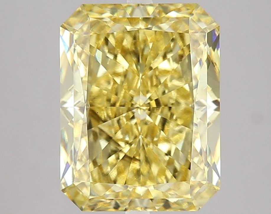 Loose Diamond - RADIANT 5.55ct Fancy Intense Yellow VS2: Loose Diamond - RADIANT 5.55ct Fancy Intense Yellow VS2 Source: This is a real non-mined Diamond that has been grown in a lab Shape: RADIANT Carats: 5.55 Color: Fancy Intense Yellow Certification: IGI