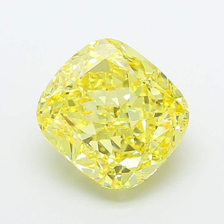 Loose Diamond - CUSHION MODIFIED 8.1ct Fancy Vivid Yellow VS2: Loose Diamond - CUSHION MODIFIED 8.1ct Fancy Vivid Yellow VS2 Source: This is a real non-mined Diamond that has been grown in a lab Shape: CUSHION MODIFIED Carats: 8.1 Color: Fancy Vivid Yellow Certif