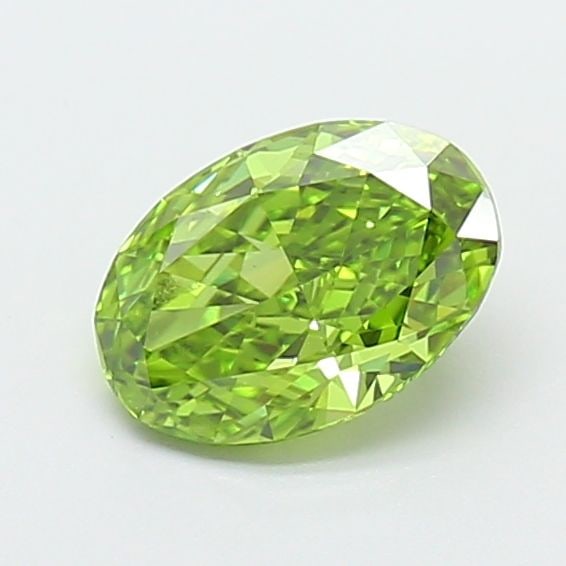Loose Diamond - OVAL 0.93ct Fancy Vivid Green VS1: Loose Diamond - OVAL 0.93ct Fancy Vivid Green VS1 Source: This is a real non-mined Diamond that has been grown in a lab Shape: OVAL Carats: 0.93 Color: Fancy Vivid Green Certification: IGI Video: