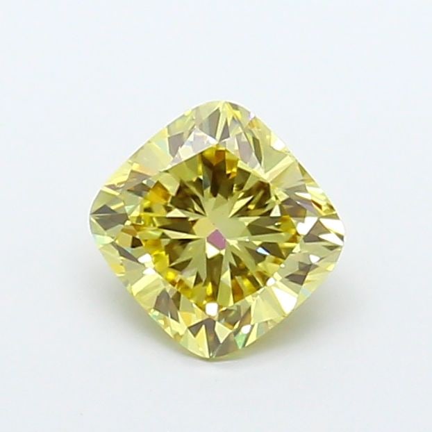 Loose Diamond - CUSHION MODIFIED 1.51ct Fancy Yellow VS1: Loose Diamond - CUSHION MODIFIED 1.51ct Fancy Yellow VS1 Source: This is a real non-mined Diamond that has been grown in a lab Shape: CUSHION MODIFIED Carats: 1.51 Color: Fancy Yellow Certification: I