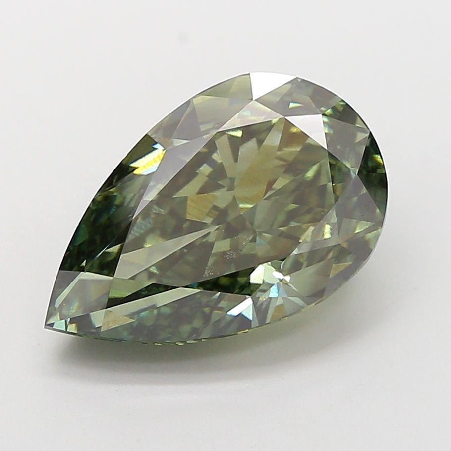 Loose Diamond - PEAR 8.04ct Fancy Vivid Green VS1 (1 of 1)