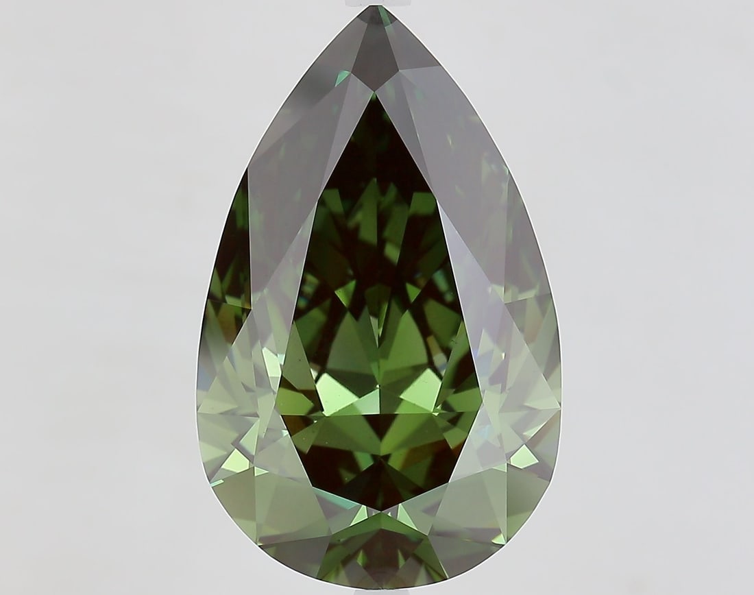 Loose Diamond - PEAR 10.1ct Fancy Deep Green VS2 (1 of 1)