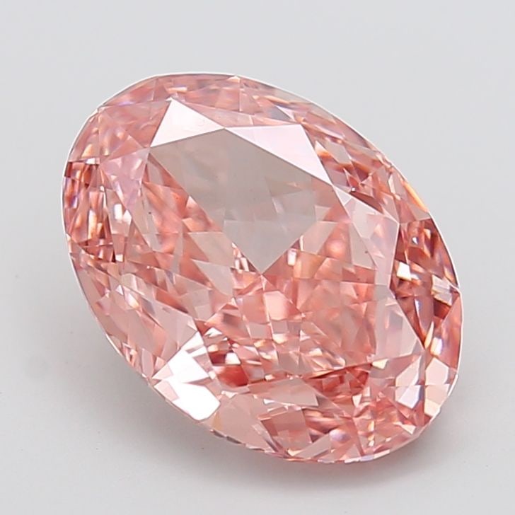 Loose Diamond - OVAL 6.02ct Fancy Vivid Brownish Pink VS1: Loose Diamond - OVAL 6.02ct Fancy Vivid Brownish Pink VS1 Source: This is a real non-mined Diamond that has been grown in a lab Shape: OVAL Carats: 6.02 Color: Fancy Vivid Brownish Pink Certification: