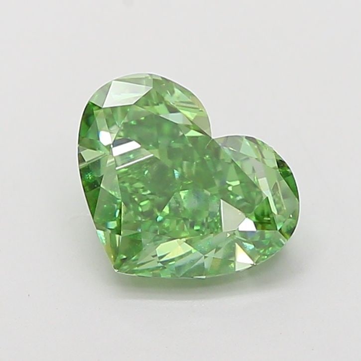 Loose Diamond - HEART 2.02ct Fancy Vivid Green VVS2: Loose Diamond - HEART 2.02ct Fancy Vivid Green VVS2 Source: This is a real non-mined Diamond that has been grown in a lab Shape: HEART Carats: 2.02 Color: Fancy Vivid Green Certification: IGI Video: