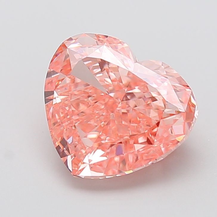 Loose Diamond - HEART 5.02ct Fancy Vivid Pink VS1: Loose Diamond - HEART 5.02ct Fancy Vivid Pink VS1 Source: This is a real non-mined Diamond that has been grown in a lab Shape: HEART Carats: 5.02 Color: Fancy Vivid Pink Certification: IGI Video: