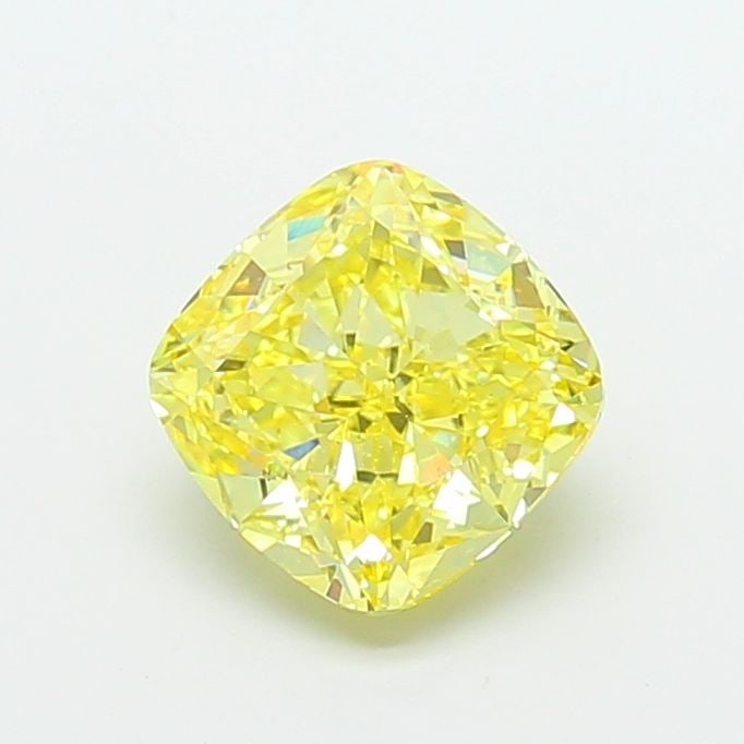 Loose Diamond - CUSHION MODIFIED 3.22ct Fancy Intense Yellow VS1: Loose Diamond - CUSHION MODIFIED 3.22ct Fancy Intense Yellow VS1 Source: This is a real non-mined Diamond that has been grown in a lab Shape: CUSHION MODIFIED Carats: 3.22 Color: Fancy Intense Yellow 