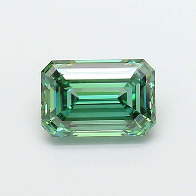 Loose Diamond - EMERALD 2.05ct Fancy Vivid Green VVS1: Loose Diamond - EMERALD 2.05ct Fancy Vivid Green VVS1 Source: This is a real non-mined Diamond that has been grown in a lab Shape: EMERALD Carats: 2.05 Color: Fancy Vivid Green Certification: IGI Vide