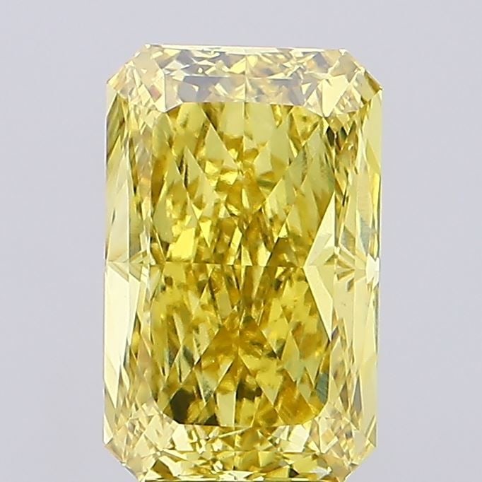 Loose Diamond - RADIANT 6.01ct Fancy Intense Yellow VS1: Loose Diamond - RADIANT 6.01ct Fancy Intense Yellow VS1 Source: This is a real non-mined Diamond that has been grown in a lab Shape: RADIANT Carats: 6.01 Color: Fancy Intense Yellow Certification: IGI