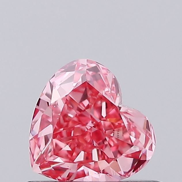 Loose Diamond - HEART 0.42ct Fancy Vivid Pink VS1: Loose Diamond - HEART 0.42ct Fancy Vivid Pink VS1 Source: This is a real non-mined Diamond that has been grown in a lab Shape: HEART Carats: 0.42 Color: Fancy Vivid Pink Certification: IGI Video: