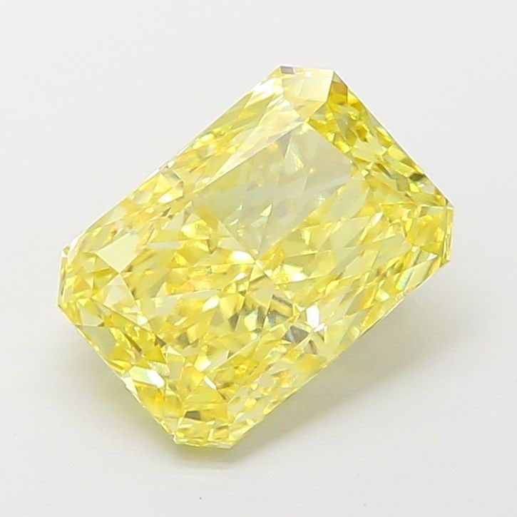 Loose Diamond - RADIANT 2.6ct Fancy Vivid Yellow VVS2: Loose Diamond - RADIANT 2.6ct Fancy Vivid Yellow VVS2 Source: This is a real non-mined Diamond that has been grown in a lab Shape: RADIANT Carats: 2.6 Color: Fancy Vivid Yellow Certification: IGI The 