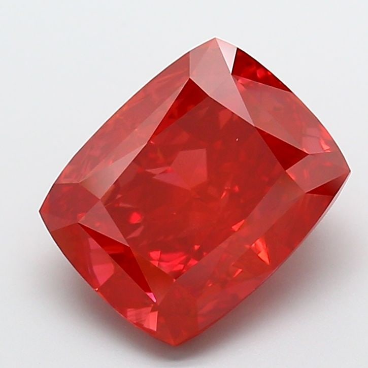 Loose Diamond - CUSHION MODIFIED 9.51ct Fancy Vivid Red VS1: Loose Diamond - CUSHION MODIFIED 9.51ct Fancy Vivid Red VS1 Source: This is a real non-mined Diamond that has been grown in a lab Shape: CUSHION MODIFIED Carats: 9.51 Color: Fancy Vivid Red Certificat