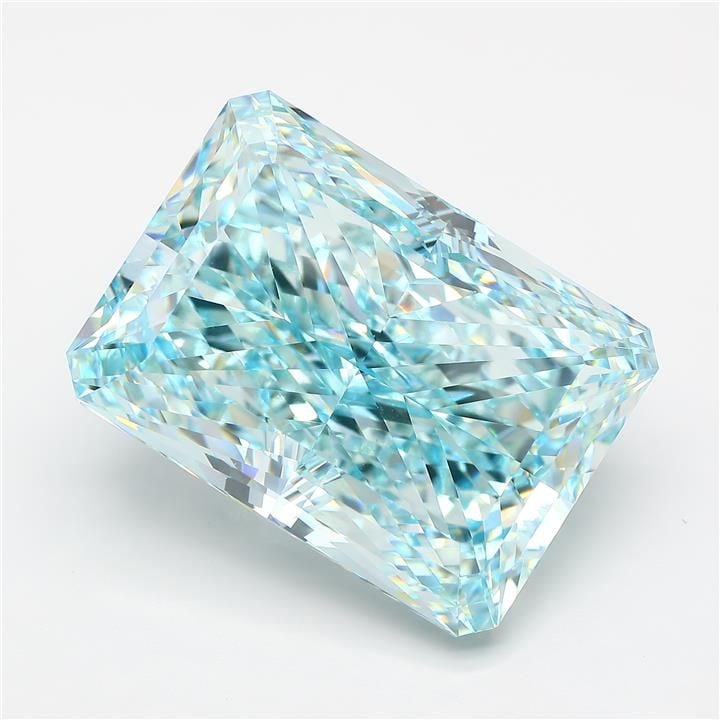 Loose Diamond - RADIANT 40.02ct Fancy Intense Blue Green VVS2 (1 of 1)
