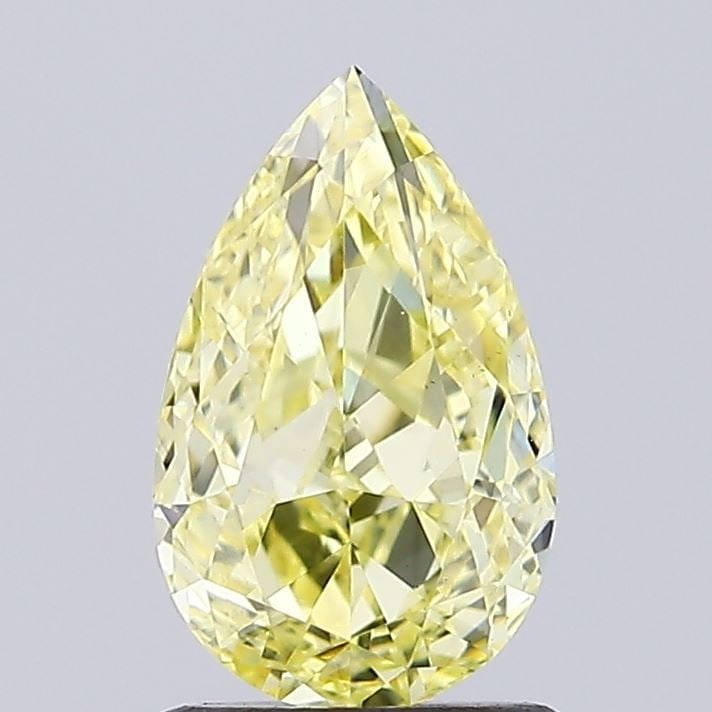 Loose Diamond - PEAR 1.01ct Fancy Intense Yellow VS1: Loose Diamond - PEAR 1.01ct Fancy Intense Yellow VS1 Source: This is a real non-mined Diamond that has been grown in a lab Shape: PEAR Carats: 1.01 Color: Fancy Intense Yellow Certification: IGI Video