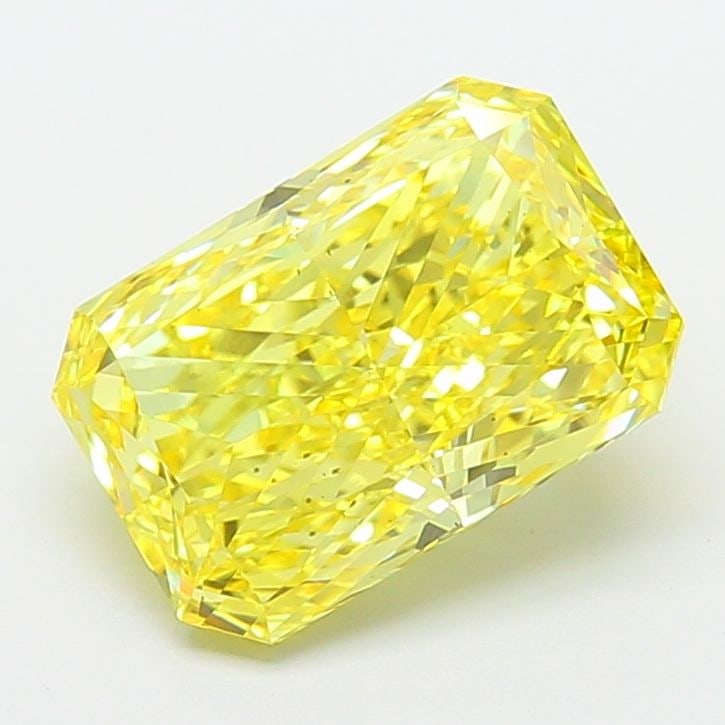 Loose Diamond - RADIANT 5.08ct Fancy Vivid Yellow VS2: Loose Diamond - RADIANT 5.08ct Fancy Vivid Yellow VS2 Source: This is a real non-mined Diamond that has been grown in a lab Shape: RADIANT Carats: 5.08 Color: Fancy Vivid Yellow Certification: IGI Vid
