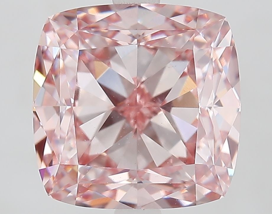 Loose Diamond - CUSHION MODIFIED 5.06ct Fancy Intense Pink VVS2: Loose Diamond - CUSHION MODIFIED 5.06ct Fancy Intense Pink VVS2 Source: This is a real non-mined Diamond that has been grown in a lab Shape: CUSHION MODIFIED Carats: 5.06 Color: Fancy Intense Pink Cer
