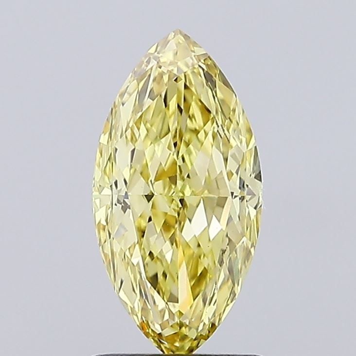 Loose Diamond - MARQUISE 1.5ct Fancy Intense Yellow VVS2: Loose Diamond - MARQUISE 1.5ct Fancy Intense Yellow VVS2 Source: This is a real non-mined Diamond that has been grown in a lab Shape: MARQUISE Carats: 1.5 Color: Fancy Intense Yellow Certification: IG