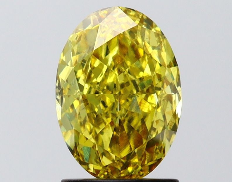 Loose Diamond - OVAL 1.78ct Fancy Intense Yellow VS1: Loose Diamond - OVAL 1.78ct Fancy Intense Yellow VS1 Source: This is a real non-mined Diamond that has been grown in a lab Shape: OVAL Carats: 1.78 Color: Fancy Intense Yellow Certification: IGI Video