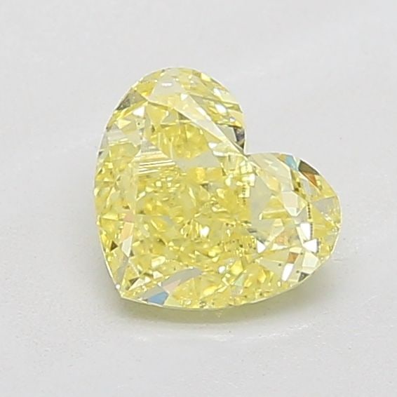 Loose Diamond - HEART 1.01ct Fancy Intense Yellow VS2: Loose Diamond - HEART 1.01ct Fancy Intense Yellow VS2 Source: This is a real non-mined Diamond that has been grown in a lab Shape: HEART Carats: 1.01 Color: Fancy Intense Yellow Certification: IGI Vid