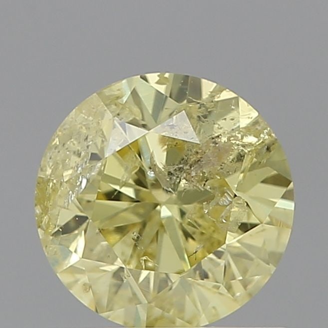 Loose Diamond - ROUND 0.97ct Fancy Yellow I3: Loose Diamond - ROUND 0.97ct Fancy Yellow I3 Source: Natural Shape: ROUND Carats: 0.97 Color: Fancy Yellow Certification: GIA Video: