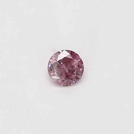 Loose Diamond - ROUND 0.09ct Fancy Pink I2: Loose Diamond - ROUND 0.09ct Fancy Pink I2 Source: Natural Shape: ROUND Carats: 0.09 Color: Fancy Pink Certification: GIA Video: