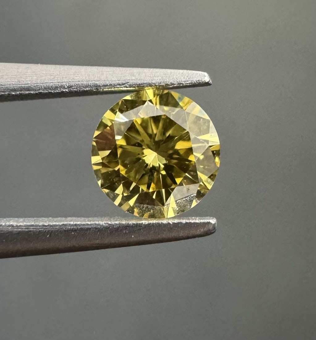 Loose Diamond - ROUND 0.19ct Fancy Intense Yellow (1 of 1)