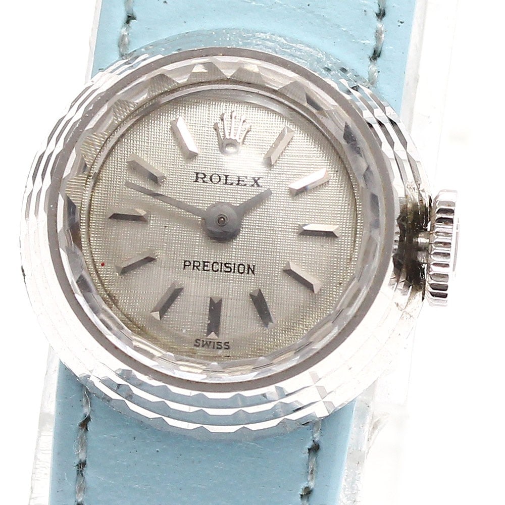 Rolex Chameleon Precision ladies wristwatch Ref 2025 K18WG: Rolex Chameleon Precision ladies wristwatch Ref 2025 K18WG Rolex Chameleon Precision ladies' wristwatch with a K18WG case, silver dial, and manual winding Cal. 1400 movement. This watch-only offering 