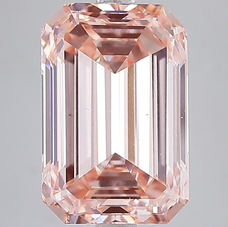Loose Diamond - EMERALD 7.0ct Fancy Intense Orange Pink VS1 (1 of 1)