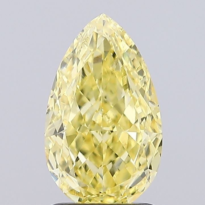 Loose Diamond - PEAR 1.71ct Fancy Vivid Yellow VVS2: Loose Diamond - PEAR 1.71ct Fancy Vivid Yellow VVS2 Source: This is a real non-mined Diamond that has been grown in a lab Shape: PEAR Carats: 1.71 Color: Fancy Vivid Yellow Certification: IGI Video: