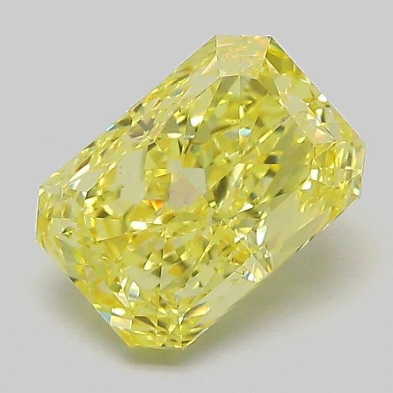 Loose Diamond - RADIANT 2.1ct Fancy Vivid Yellow VS1: Loose Diamond - RADIANT 2.1ct Fancy Vivid Yellow VS1 Source: This is a real non-mined Diamond that has been grown in a lab Shape: RADIANT Carats: 2.1 Color: Fancy Vivid Yellow Certification: IGI Video