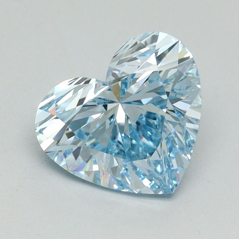 Loose Diamond - HEART 1.71ct Fancy Intense Blue VS1: Loose Diamond - HEART 1.71ct Fancy Intense Blue VS1 Source: This is a real non-mined Diamond that has been grown in a lab Shape: HEART Carats: 1.71 Color: Fancy Intense Blue Certification: IGI Video: