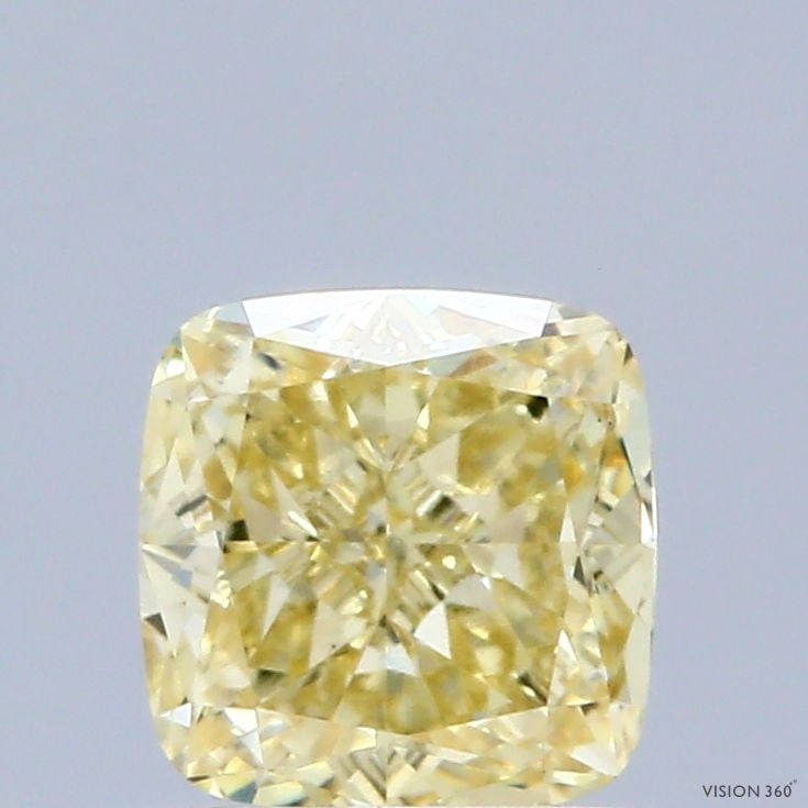 Loose Diamond - CUSHION MODIFIED 1.0ct Fancy Intense Yellow VS1: Loose Diamond - CUSHION MODIFIED 1.0ct Fancy Intense Yellow VS1 Source: This is a real non-mined Diamond that has been grown in a lab Shape: CUSHION MODIFIED Carats: 1.0 Color: Fancy Intense Yellow Ce