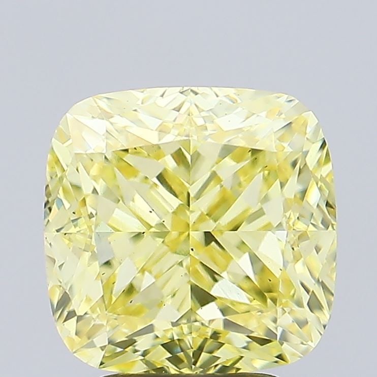 Loose Diamond - CUSHION MODIFIED 4.26ct Fancy Intense Yellow VS2: Loose Diamond - CUSHION MODIFIED 4.26ct Fancy Intense Yellow VS2 Source: This is a real non-mined Diamond that has been grown in a lab Shape: CUSHION MODIFIED Carats: 4.26 Color: Fancy Intense Yellow 