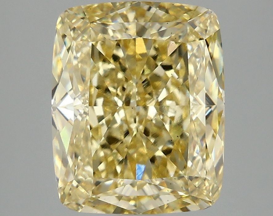 Loose Diamond - CUSHION MODIFIED 4.08ct Fancy Intense Yellow VS1 (1 of 1)