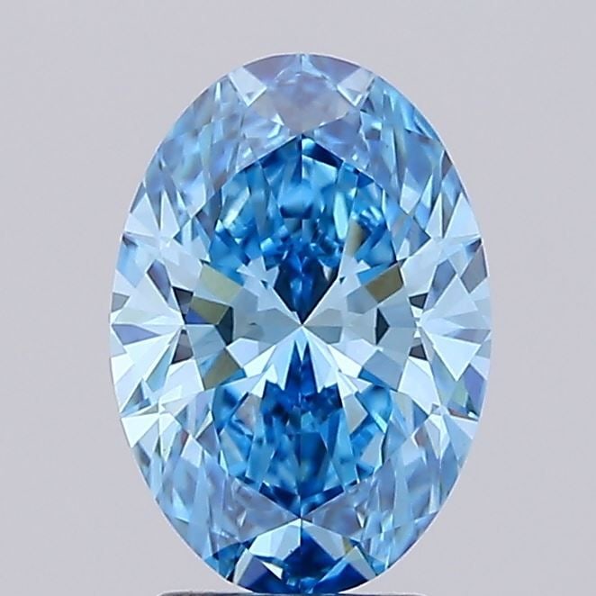 Loose Diamond - OVAL 3.05ct Fancy Vivid Blue VVS2 (1 of 1)