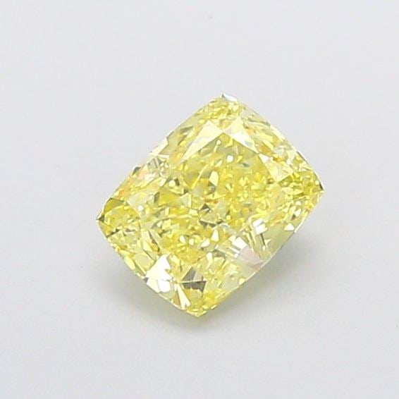 Loose Diamond - CUSHION MODIFIED 1.04ct Fancy Intense Yellow VS1: Loose Diamond - CUSHION MODIFIED 1.04ct Fancy Intense Yellow VS1 Source: This is a real non-mined Diamond that has been grown in a lab Shape: CUSHION MODIFIED Carats: 1.04 Color: Fancy Intense Yellow 