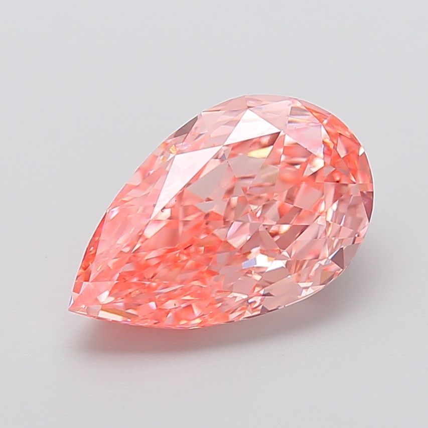 Loose Diamond - PEAR 5.03ct Fancy Vivid Pink VS2: Loose Diamond - PEAR 5.03ct Fancy Vivid Pink VS2 Source: This is a real non-mined Diamond that has been grown in a lab Shape: PEAR Carats: 5.03 Color: Fancy Vivid Pink Certification: IGI Video: