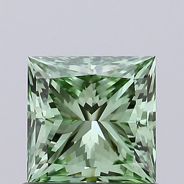 Loose Diamond - PRINCESS 0.7ct Fancy Vivid Green VVS2: Loose Diamond - PRINCESS 0.7ct Fancy Vivid Green VVS2 Source: This is a real non-mined Diamond that has been grown in a lab Shape: PRINCESS Carats: 0.7 Color: Fancy Vivid Green Certification: IGI Vide